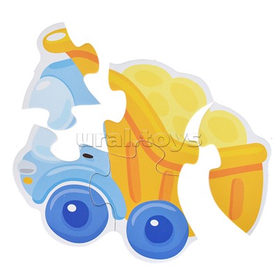 Пазлы контурные "Транспорт" Baby Toys
