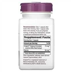 Nature's Way, DGL Ultra, глицирризинат солодки, 75 мг, 90 веганских капсул