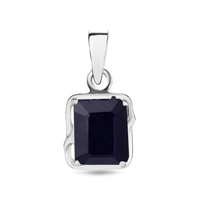Подвеска, 1 сапфир корунд октагон 7х9 2.62ct, Заира