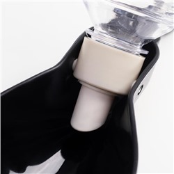 Поилка прогулочная, 300 мл, фигурная, с мягким носиком, чёрная