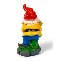 Садовая фигура из гипса «Гном с бревном», 37×19×23 см