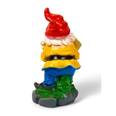 Садовая фигура из гипса «Гном с бревном», 37×19×23 см