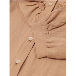 Блузка для девочки MINAKU, бежевая, рост 122 см