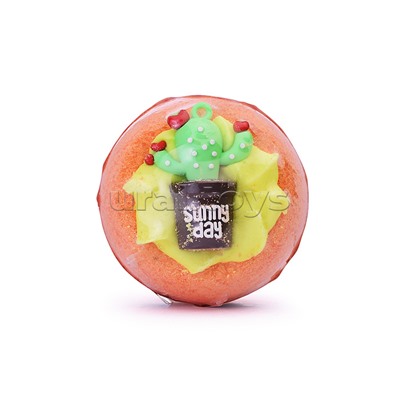 Шипучая соль для ванн 130г Чаша с пеной и игрушкой "Happyki"
