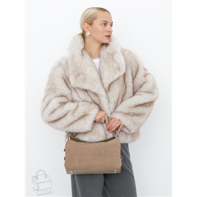 Сумка женская кожаная 1026LF sand Polina&Eiterou