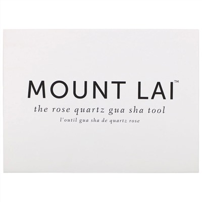 Mount Lai, Массажер гуаша из розового кварца, 1 шт.
