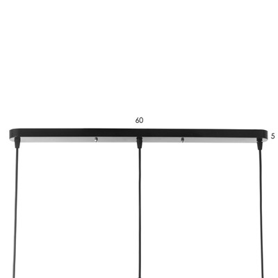 Светильник BayerLux Подвес «Конус» 3хЕ14 40 Вт хром d=16, h=20+60 см