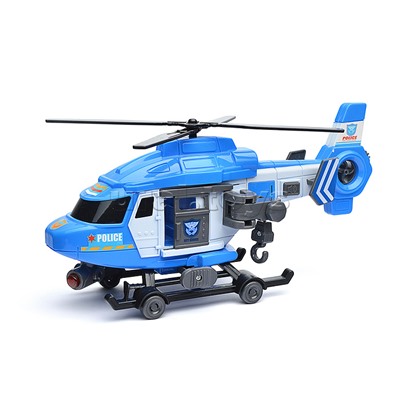 Вертолет "Полиция" (свет, звук) в коробке