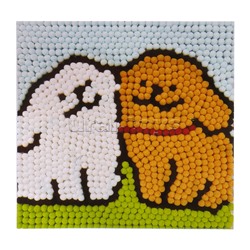 Набор творческая мастерская "Милые щенки" 30*30 см.