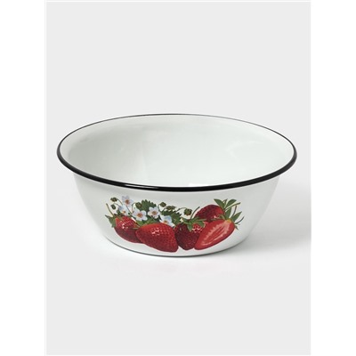 Миска эмалированная, 4 л, белая