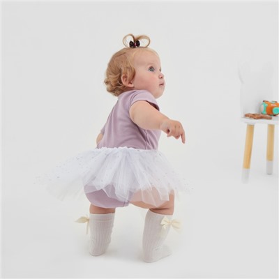 Юбка детская «Крошка Я. Звездочки», 17 см, белая