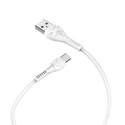 Кабель USB - Type-C Hoco X37 Cool power 15W 100см 3A  (white)
