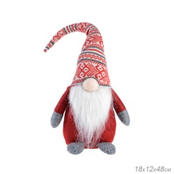 Новогоднее украшение Гном 48 см / HS20639 /уп 72/
