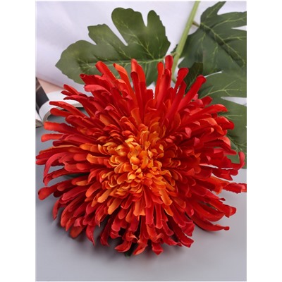 Цветы искусственные «Хризантема леди элит», 67×16 см, оранжевые