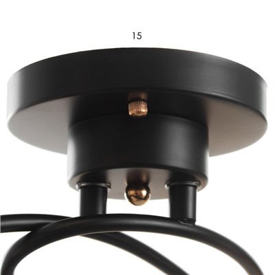 Люстра «Изота» 3хE27 40 Вт черный 38×38×28 см BayerLux