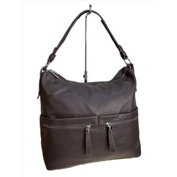 Женская сумка из искусственной кожи, цвет кофе