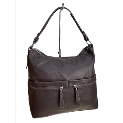 Женская сумка из искусственной кожи, цвет кофе