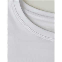 Базовая футболка полуприлегающая из премиального хлопка с эластаном