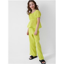 Комплект текстильный для девочек: блузка, брюки