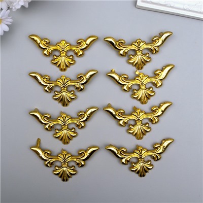 Уголок декоративный для шкатулки, ключницы «Греция», набор 8 шт., 6×6 см