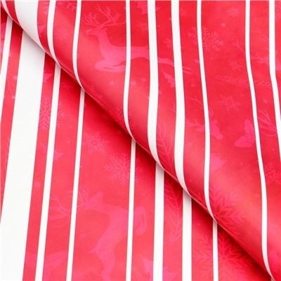 Бумага упаковочная новогодняя «Почта», глянец, двусторонняя, 80 г/м², 50×70 см