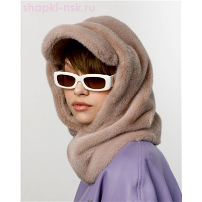 Монклер Капор женский флис экомех норка (56-58)