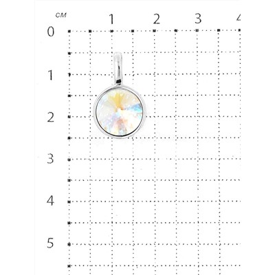 Подвеска из серебра с кристаллом Swarovski Северное сияние родированная 925 пробы CP-6906-5-SER