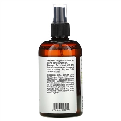 Mild By Nature, On the Go, очищающее средство для рук, без спирта, лемонграсс, 240 мл (8 жидк. унций)