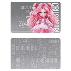 Наклейки  8,6х5,4 см. на банковскую карту 2 шт. "КРАСОТКА" ПВХ 71700 Феникс