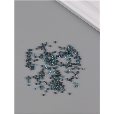 Бисер стекло 9/0 «Цилиндры. Морская волна» двухцветный, не выцветает 450 г