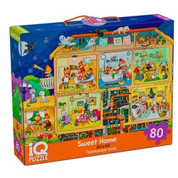 IQ Пазл с развивающей игрой 80 "Милый домик" 5+ (new)