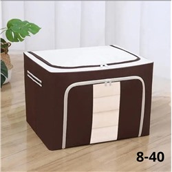 Короб для хранения вещей игрушек, белья на молнии стеллажный