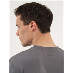 Футболка мужская Resport, размер 46, базовая, со вставками, серая