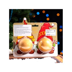 Новогодний подарочный набор косметики SB BEAUTY, бомбочки для ванны «Гномы», золотой, 2×180 г