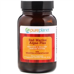 Pure Planet, Red Marine Algae Plus, 90 вегетарианских капсул