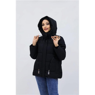 Демисезонная женская куртка весна осень 9602 (Черный)