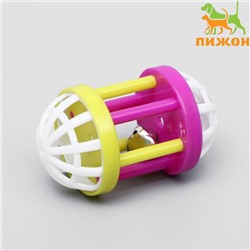 Игрушка для кошек с бубенчиком «Амфитеатр», 6.8×4 см, микс цветов