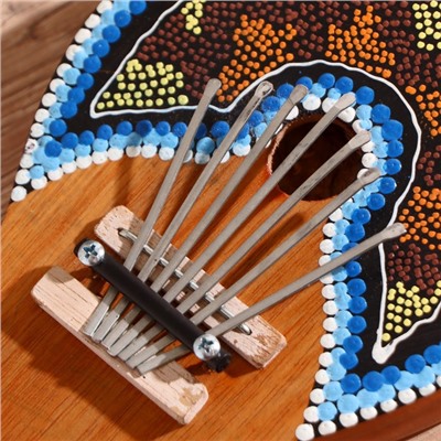 Сувенирный музыкальный инструмент «Калимба», 21×14.5×4 см, МИКС