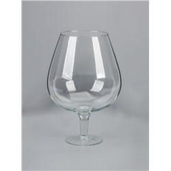 УЦЕНКА Ваза "Натали-2" бренди на средней ножке 31×20 см, d=13 см 5 л 1628 прозрачная