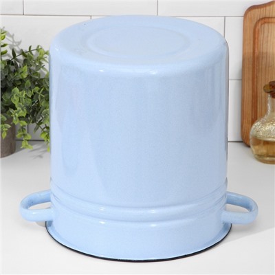 УЦЕНКА Кастрюля, 12 л, цилиндрическая, без крышки, серо-голубая