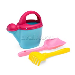 Набор Disney «Русалочка» №1: ведро с наклейкой, лопатка №5, грабельки №5, лейка №10