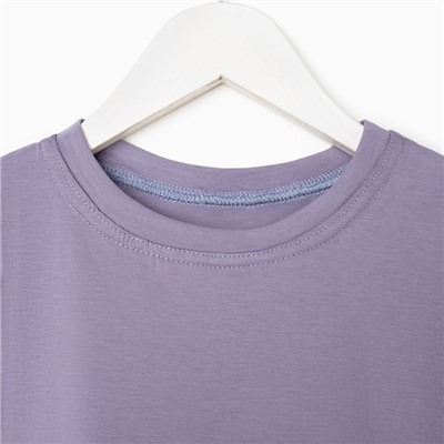 Футболка детская MINAKU:Basic line kids, серая, рост 116 см