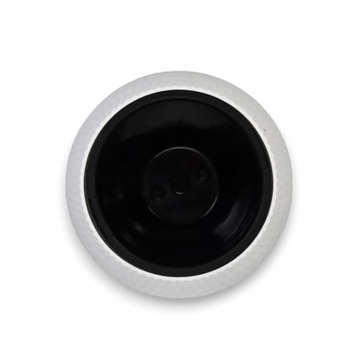 Кашпо для цветов «Жемчужина», 7 л, d=36 см, h=22 см, пластик, со вставкой, белое