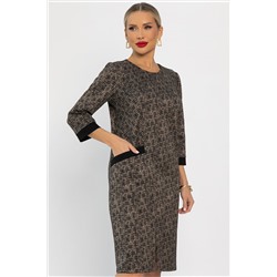 Платье Твоя мода (коричневое) П13746-19М