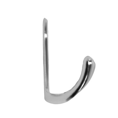 Крючок мебельный ТУНДРА TKD026, двухрожковый, хром