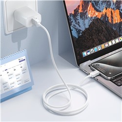Кабель USB - Apple lightning Borofone BX107 12W 100см 2,4A  (white)