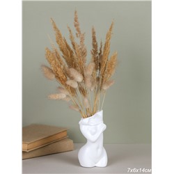 Статуэтка кашпо Бюст 14 см / DG-005 /уп 108/белая