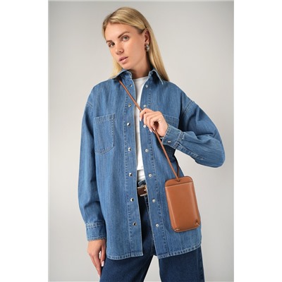 Женская джинсовая рубашка Happyfox