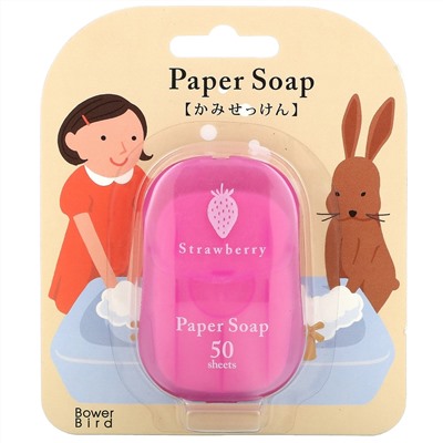 Charley, Paper Soap, Strawberry, 50 Sheets