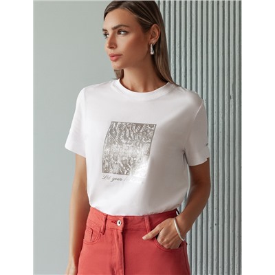 Футболка из премиального хлопка с авторским принтом